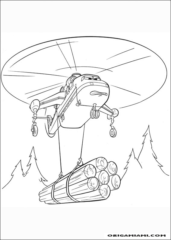 Planes coloring page (38)