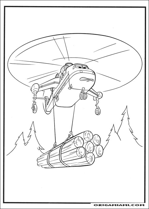 Planes coloring page (39)