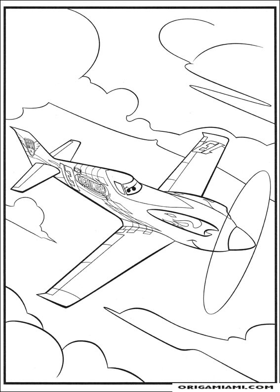 Planes coloring page (39)