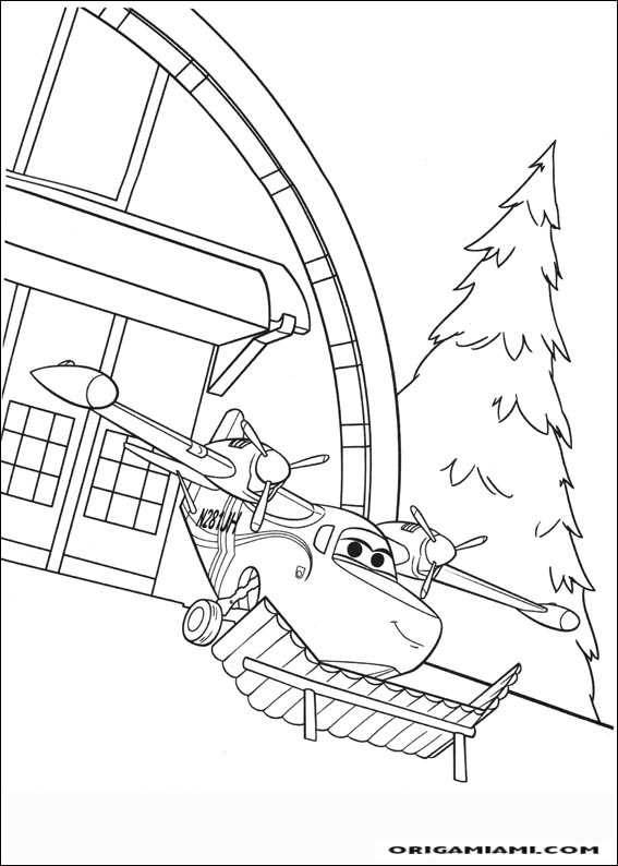 Planes coloring page (40)