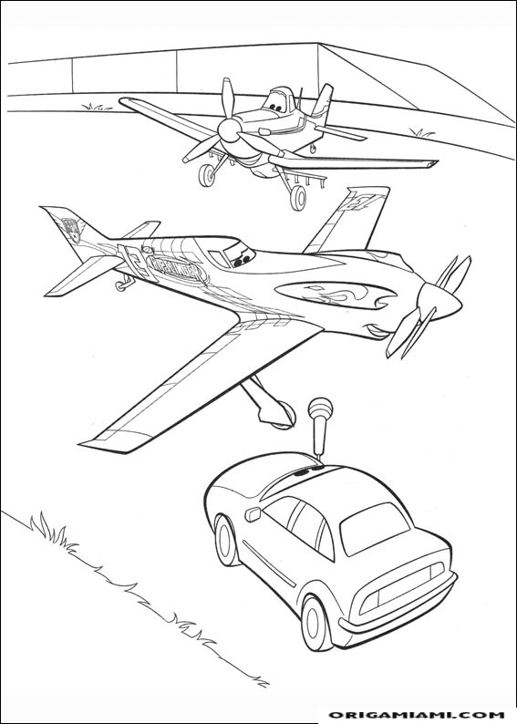 Planes coloring page (40)