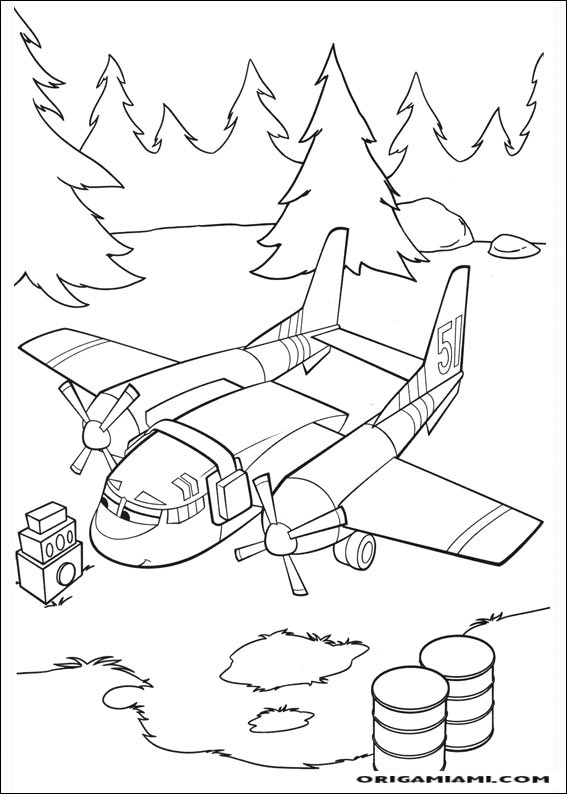 Planes coloring page (42)