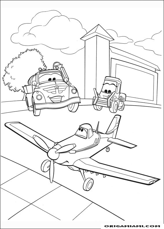 Planes coloring page (42)