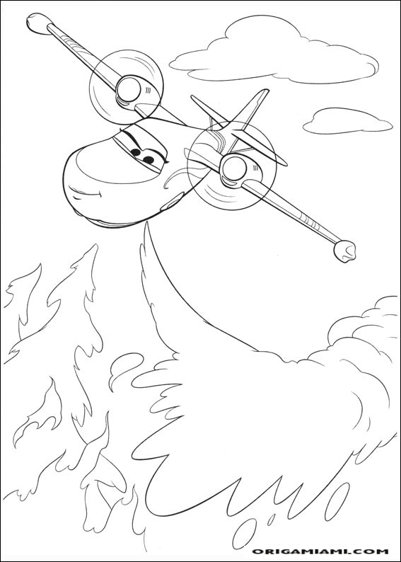 Planes coloring page (47)