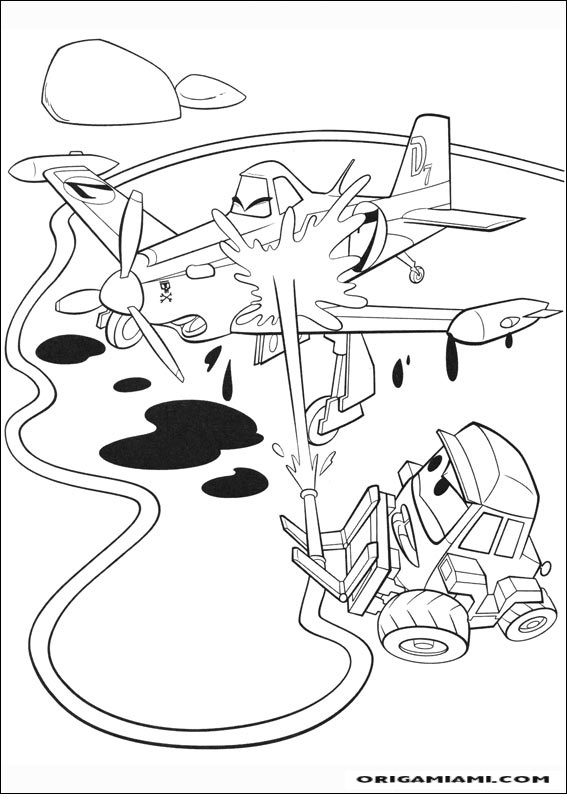 Planes coloring page (48)