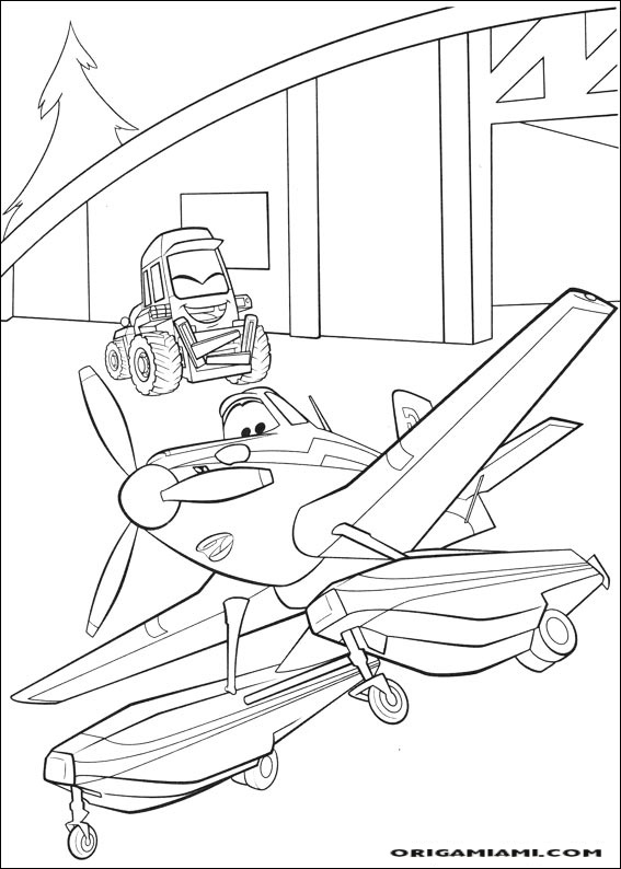 Planes coloring page (50)