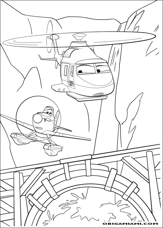 Planes coloring page (52)