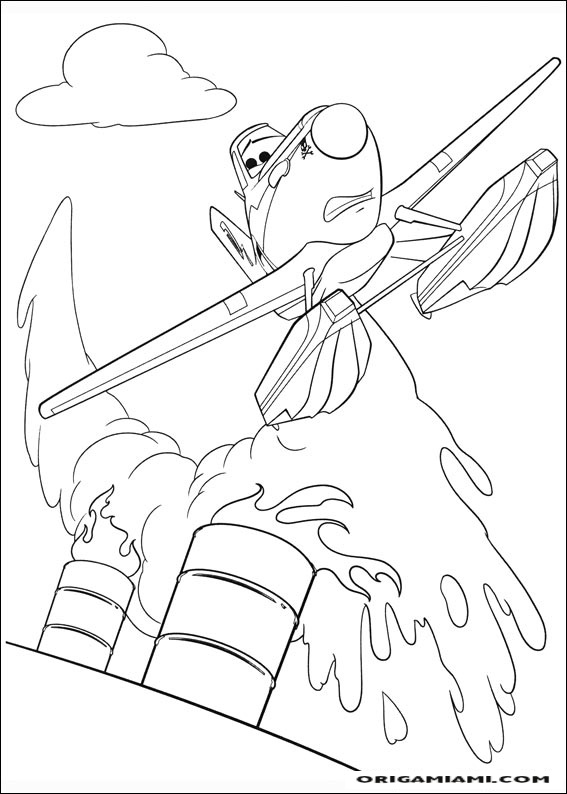 Planes coloring page (54)