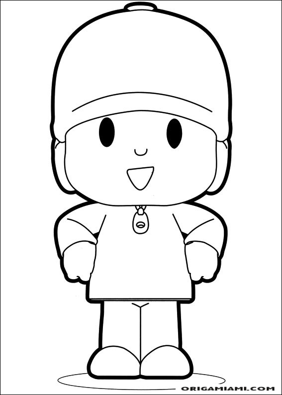 Pocoyo coloring page (1)