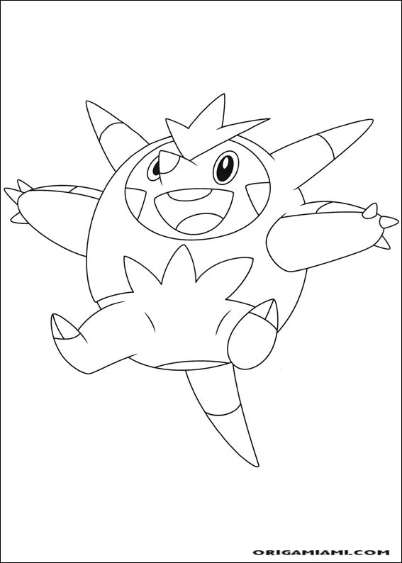 Pokémon coloring page (8)