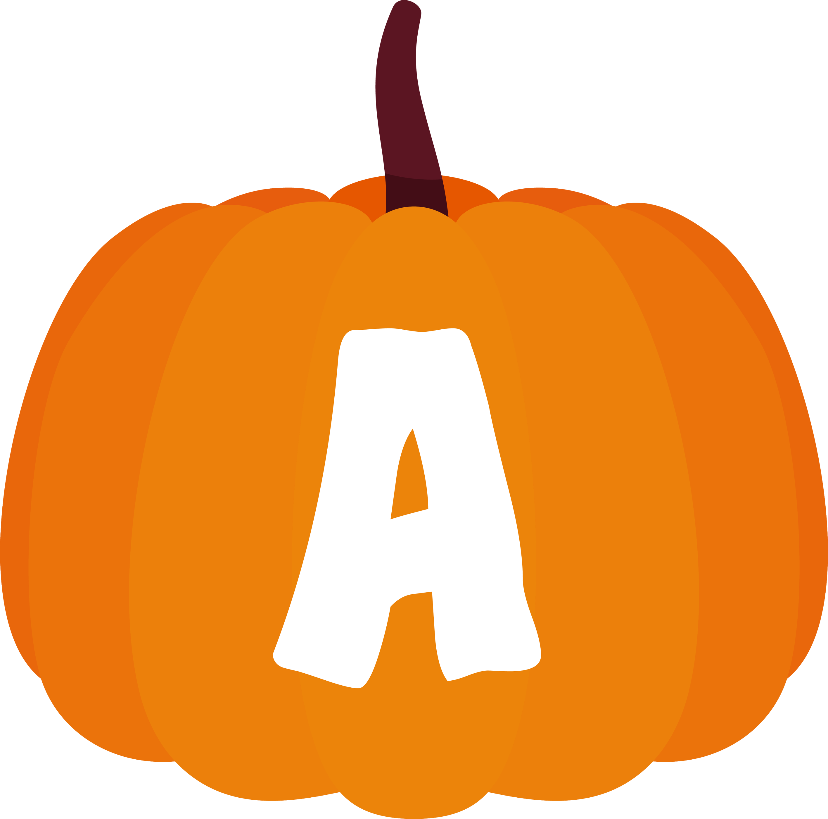 Pumpkin alphabet letter (1)