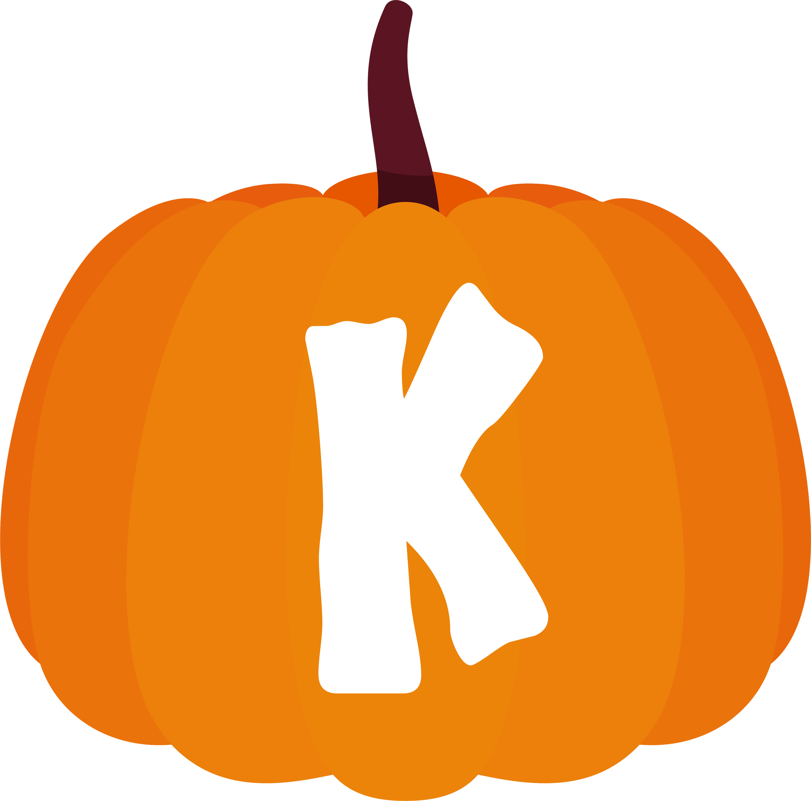 Pumpkin alphabet letter (11)