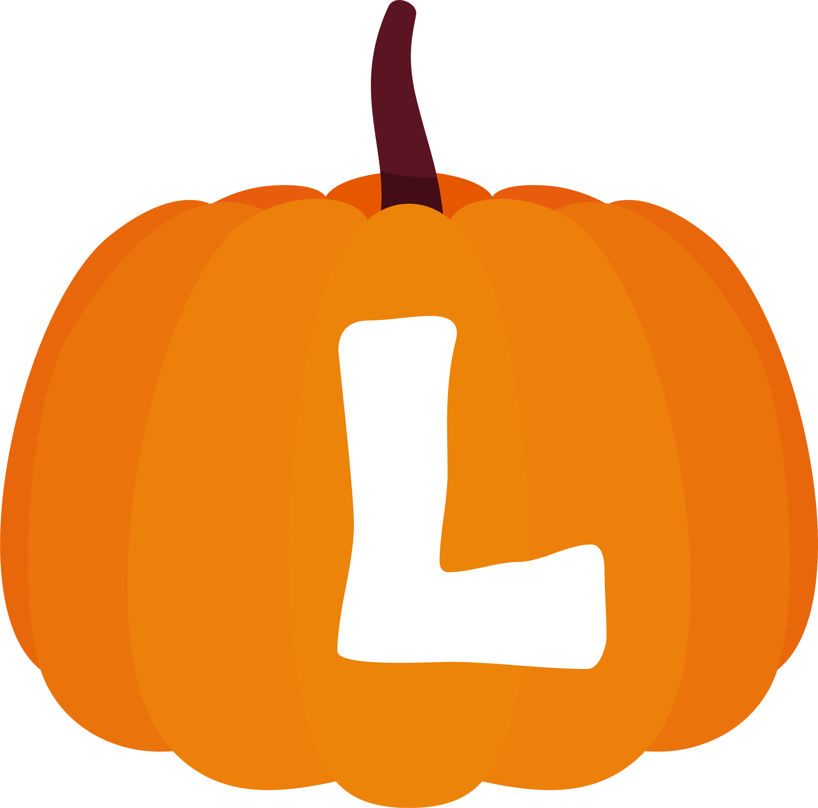 Pumpkin alphabet letter (12)