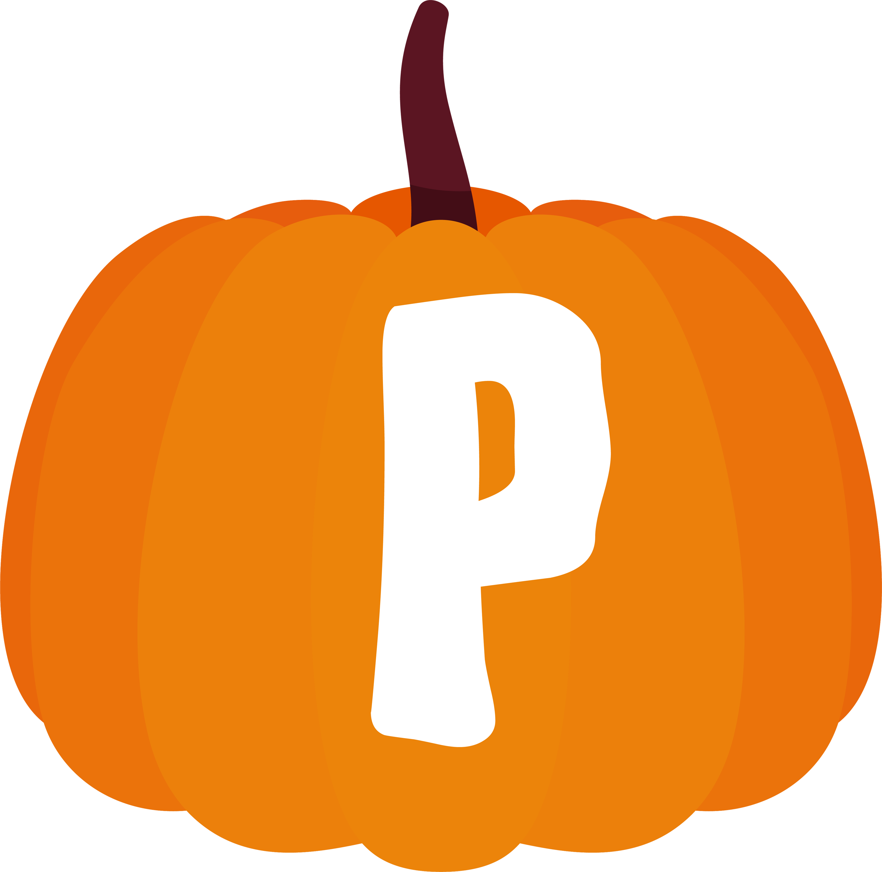 Pumpkin alphabet letter (16)