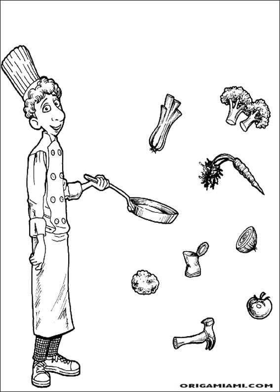 Ratatouille coloring page (10)