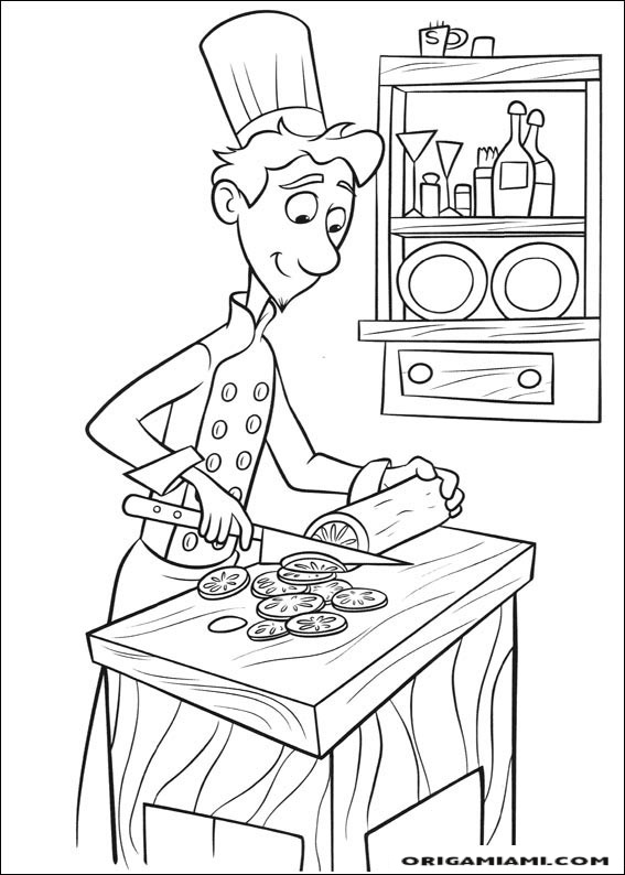 Ratatouille coloring page (11)