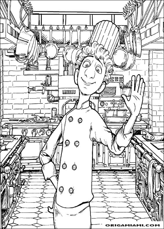 Ratatouille coloring page (12)