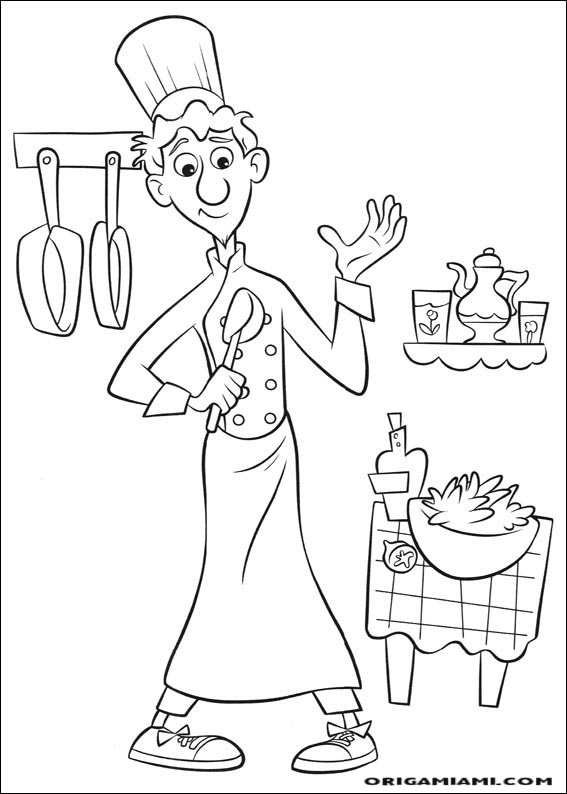 Ratatouille coloring page (14)