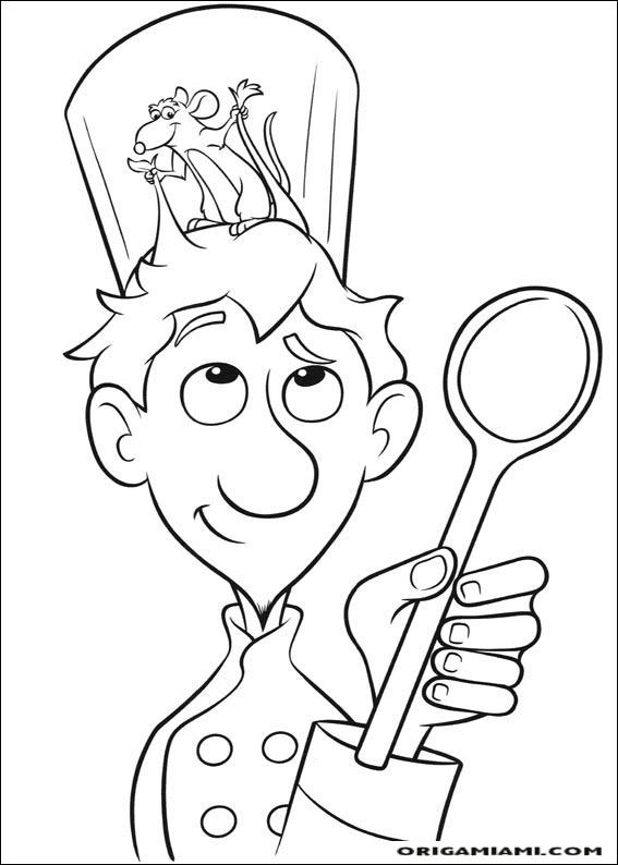 Ratatouille coloring page (15)