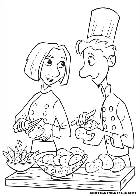 Ratatouille coloring page (16)