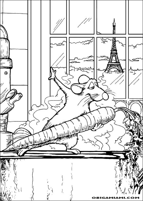 Ratatouille coloring page (18)