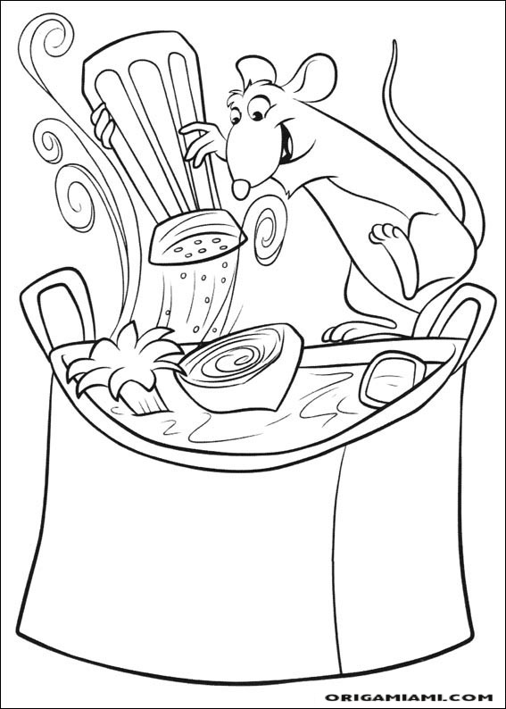 Ratatouille coloring page (19)