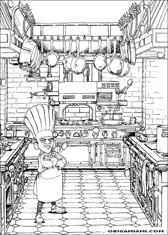 Ratatouille coloring page (22)