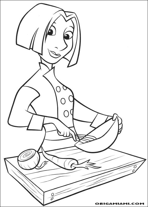 Ratatouille coloring page (24)