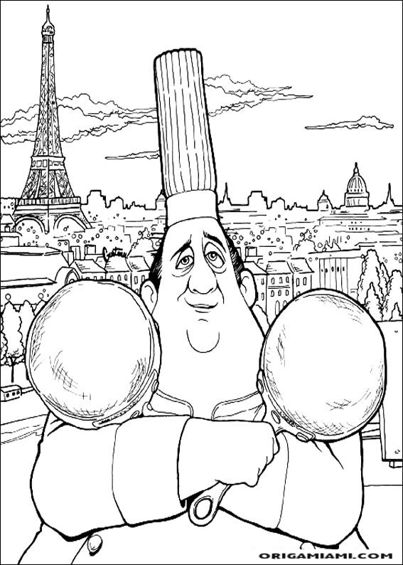 Ratatouille coloring page (3)