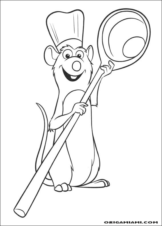 Ratatouille coloring page (36)