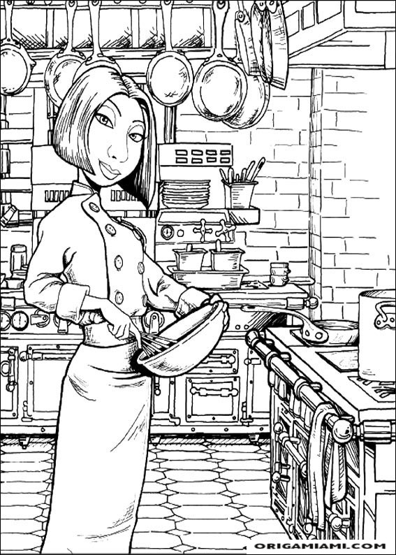 Ratatouille coloring page (4)