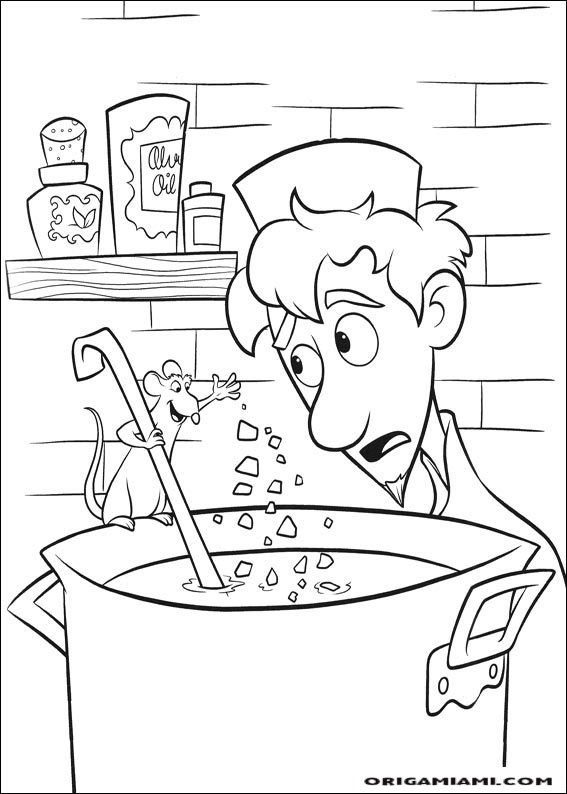 Ratatouille coloring page (49)