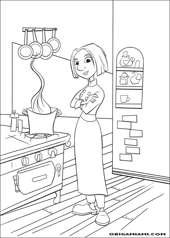 Ratatouille coloring page (6)