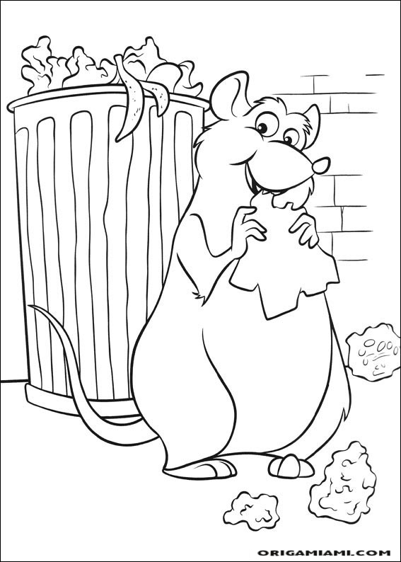 Ratatouille coloring page (8)