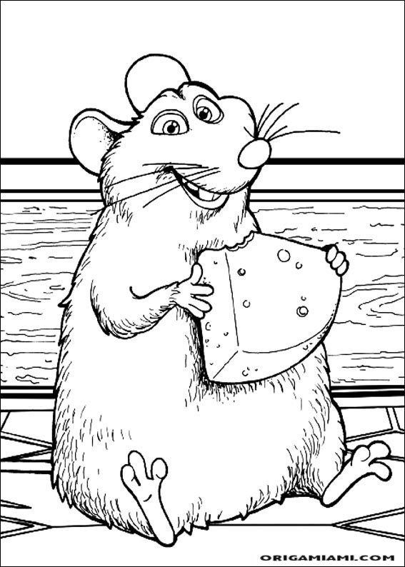 Ratatouille coloring page (9)