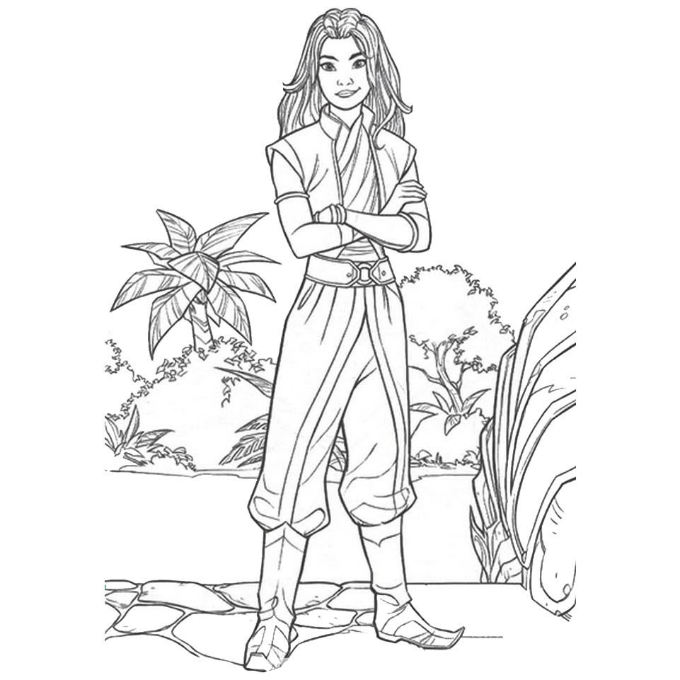 Raya and the last Dragon coloring page (15)