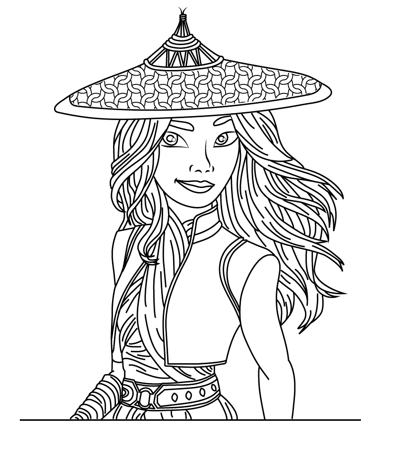 Raya and the last Dragon coloring page (2)