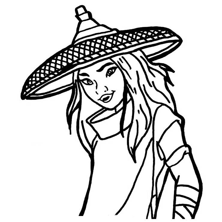 Raya and the last Dragon coloring page (2)