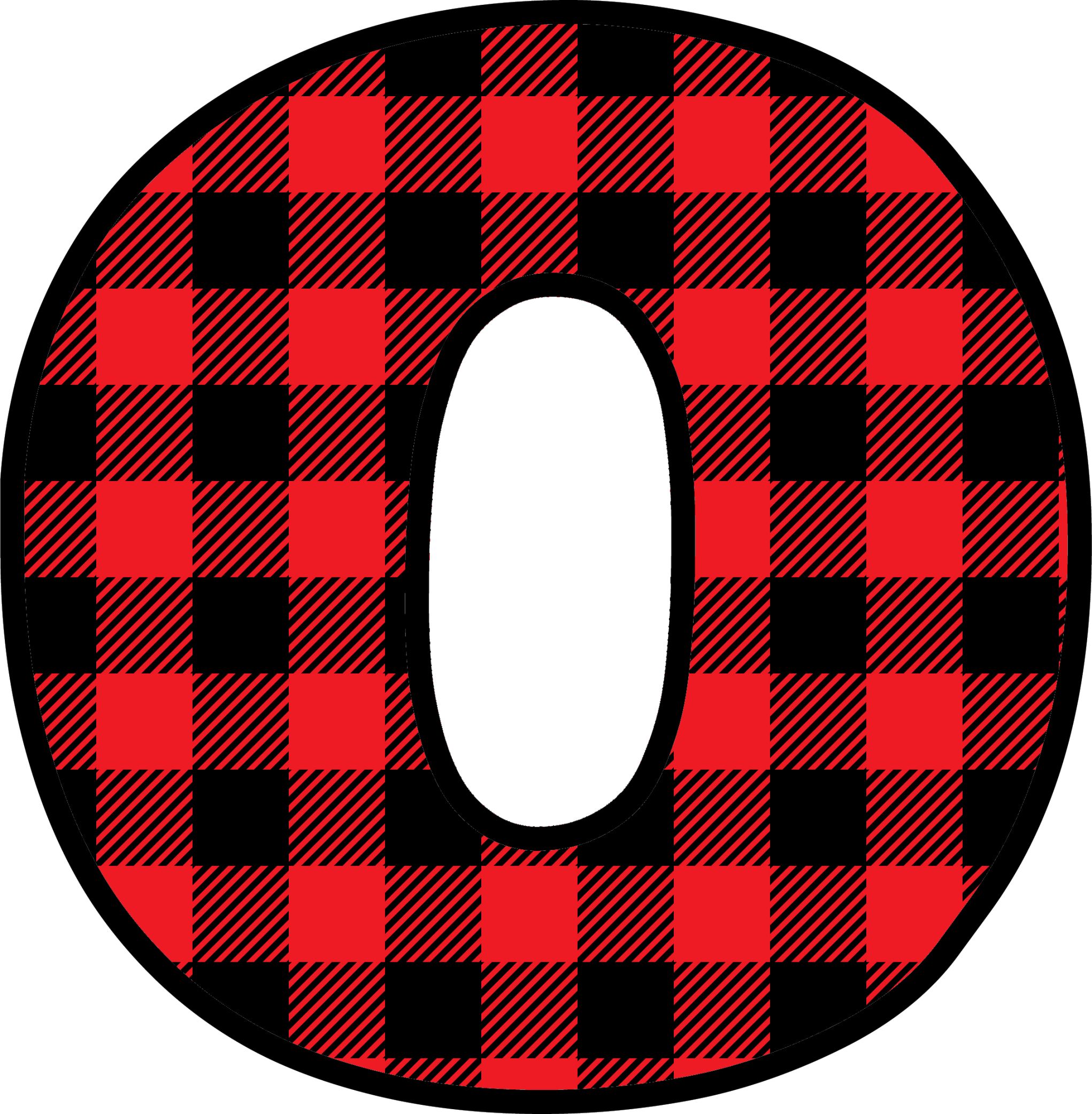 Red Plaid Letters (15)