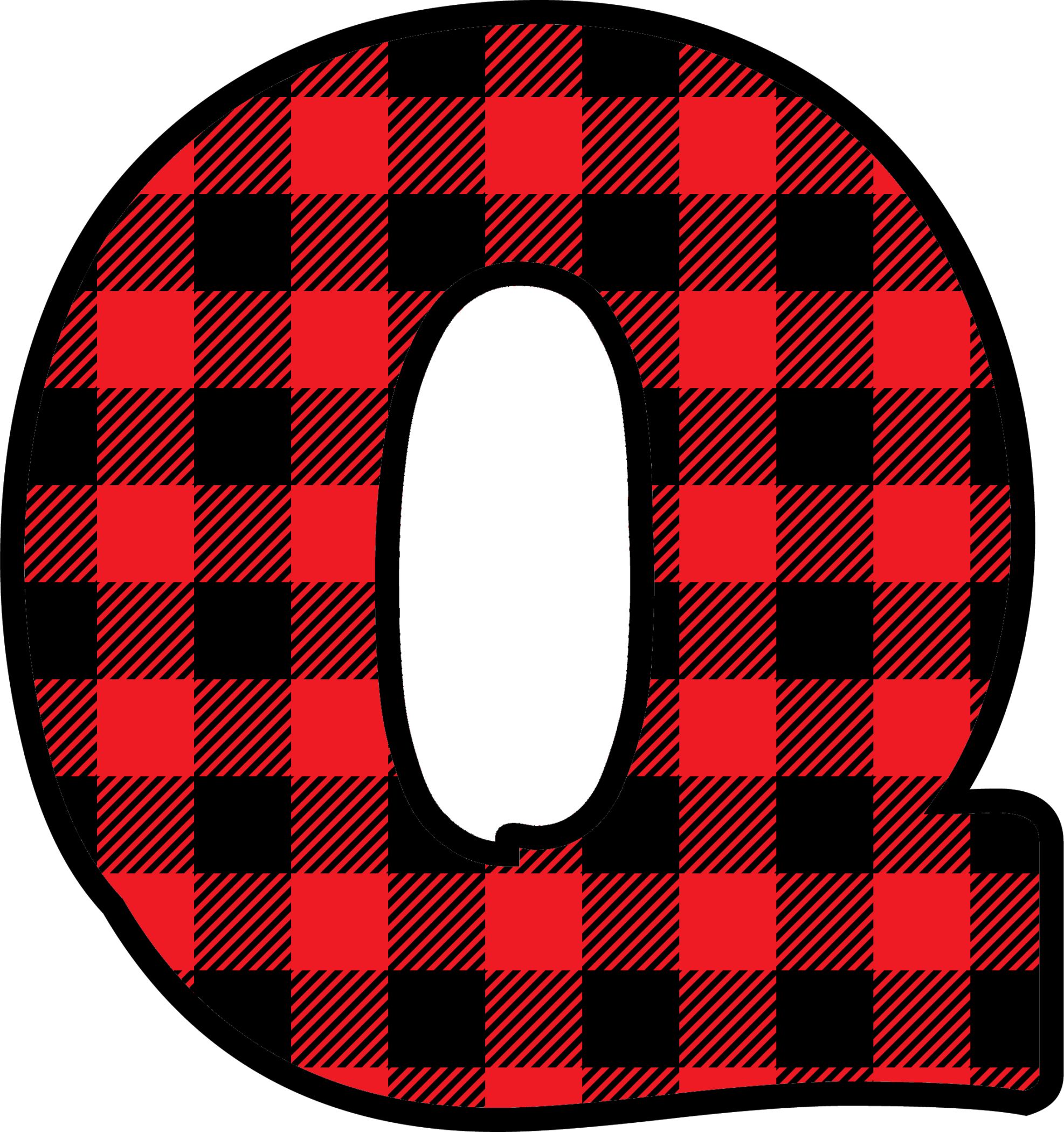 Red Plaid Letters (17)