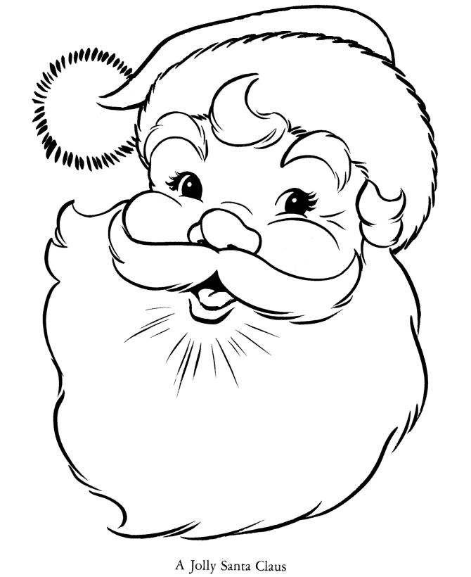 Santa claus coloring page (1)