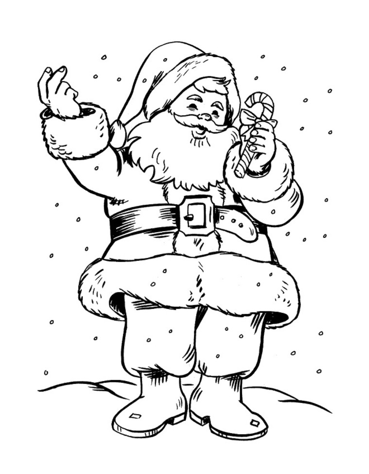 Santa claus coloring page (1)