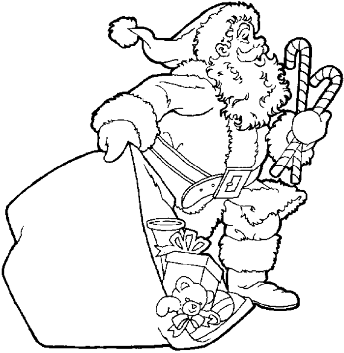 Santa claus coloring page (11)