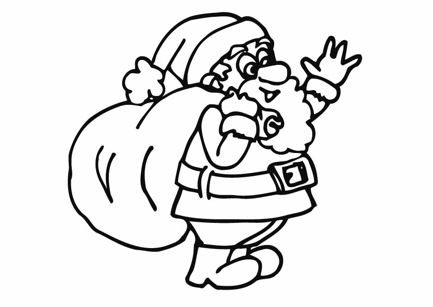 Santa claus coloring page (14)