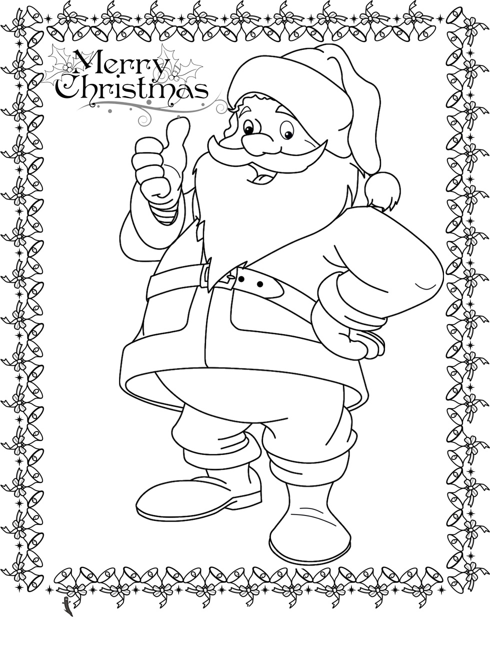 Santa claus coloring page (15)