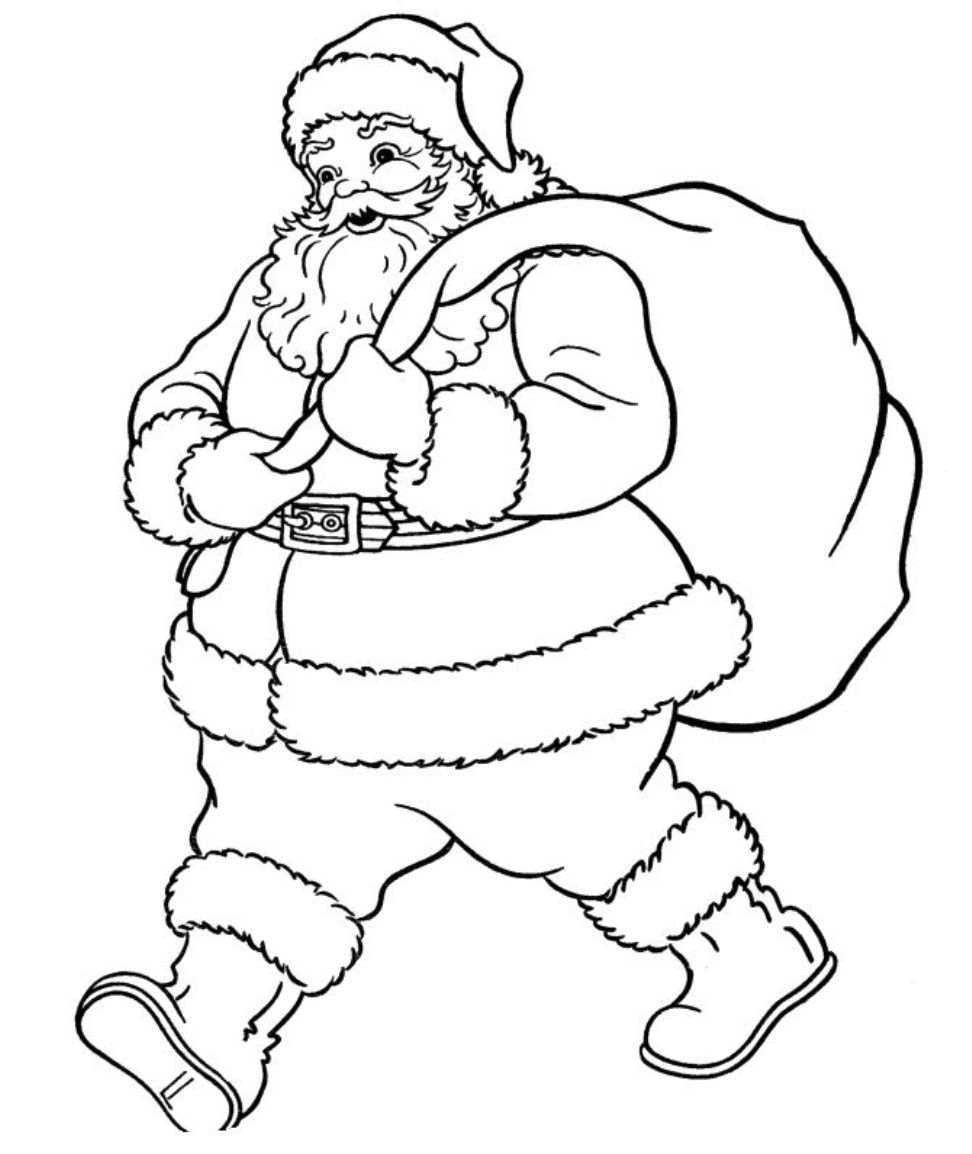 Santa claus coloring page (17)