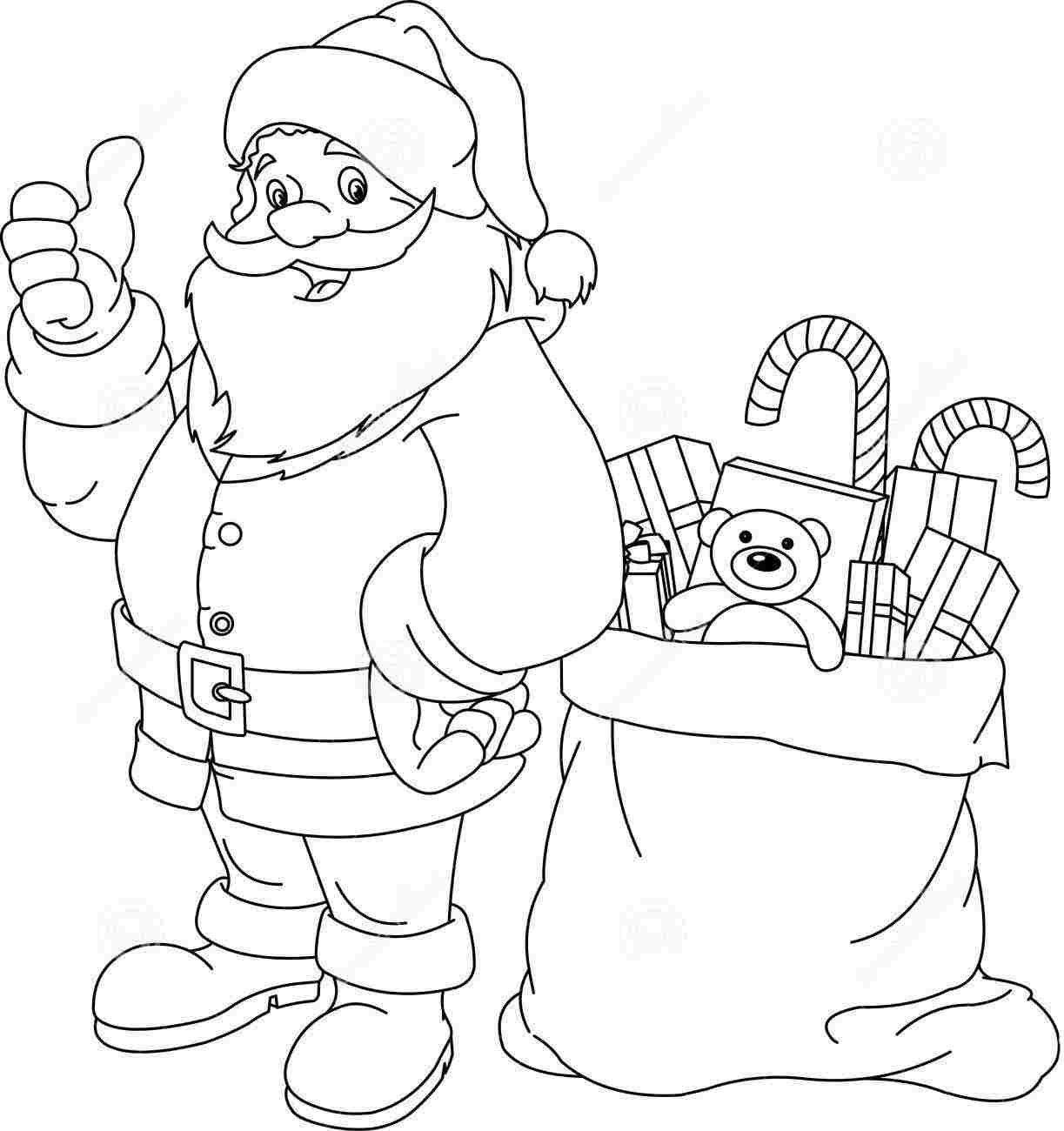 Santa claus coloring page (18)