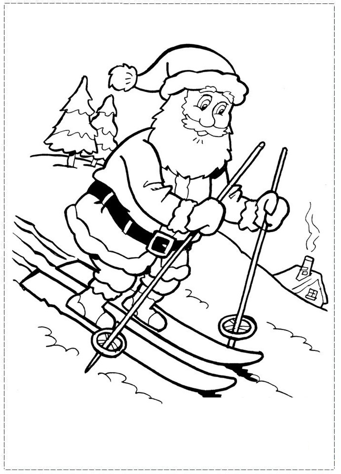 Santa claus coloring page (19)