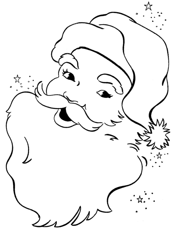 Santa claus coloring page (2)