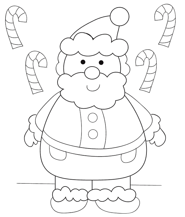 Santa claus coloring page (2)